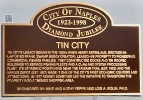 Tin City historical marker